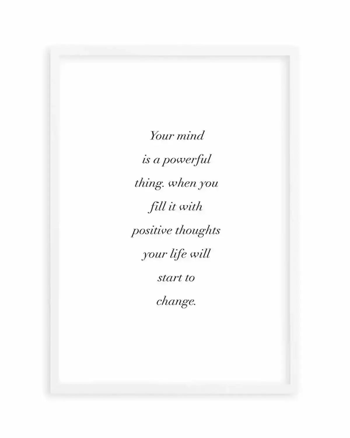 Positive Thoughts Art Print from Olive et Oriel where you can shop wallpaper and artworks online
