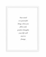 Positive Thoughts Art Print
