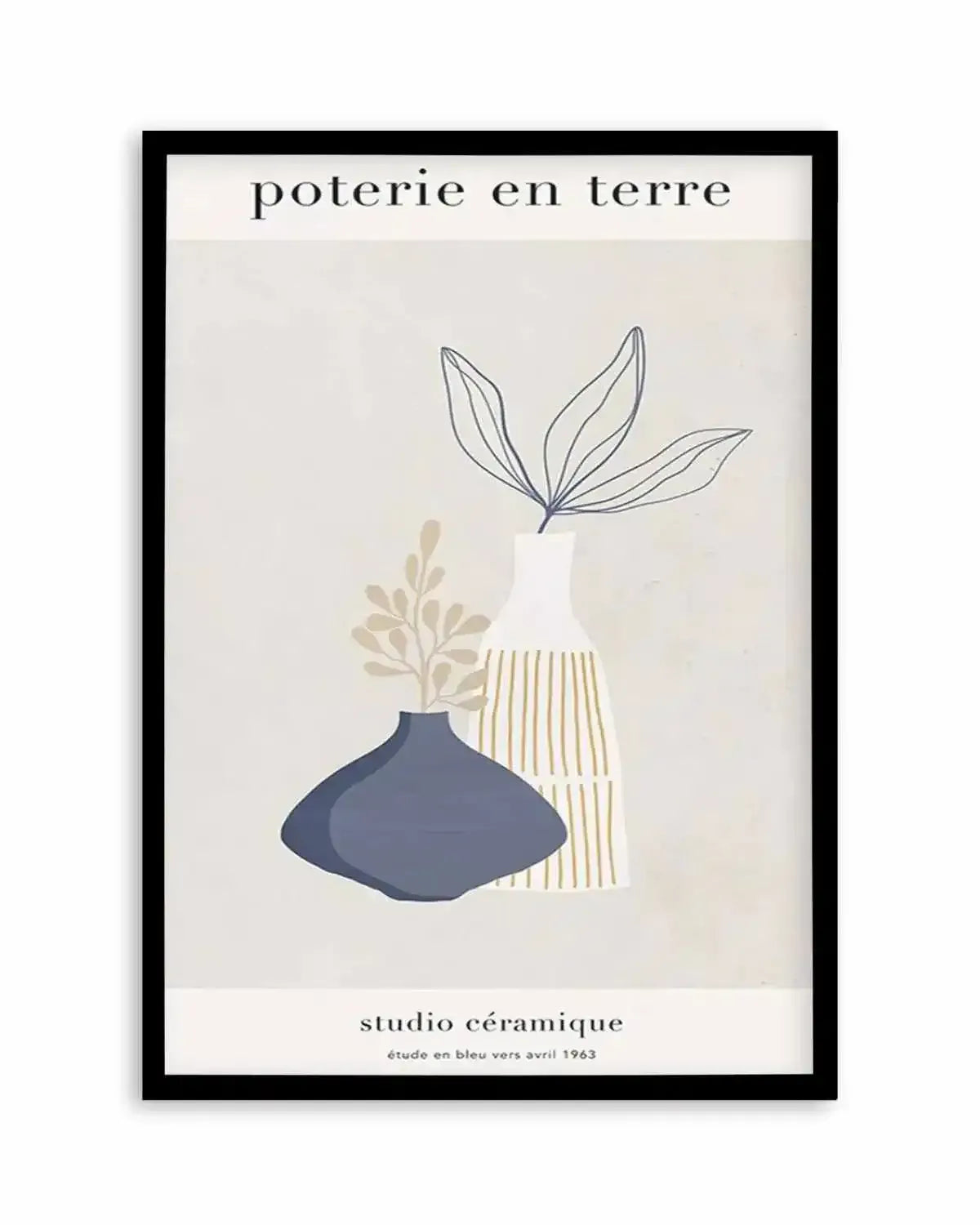Poterie en Terre I Art Print from Olive et Oriel where you can shop wallpaper and artworks online