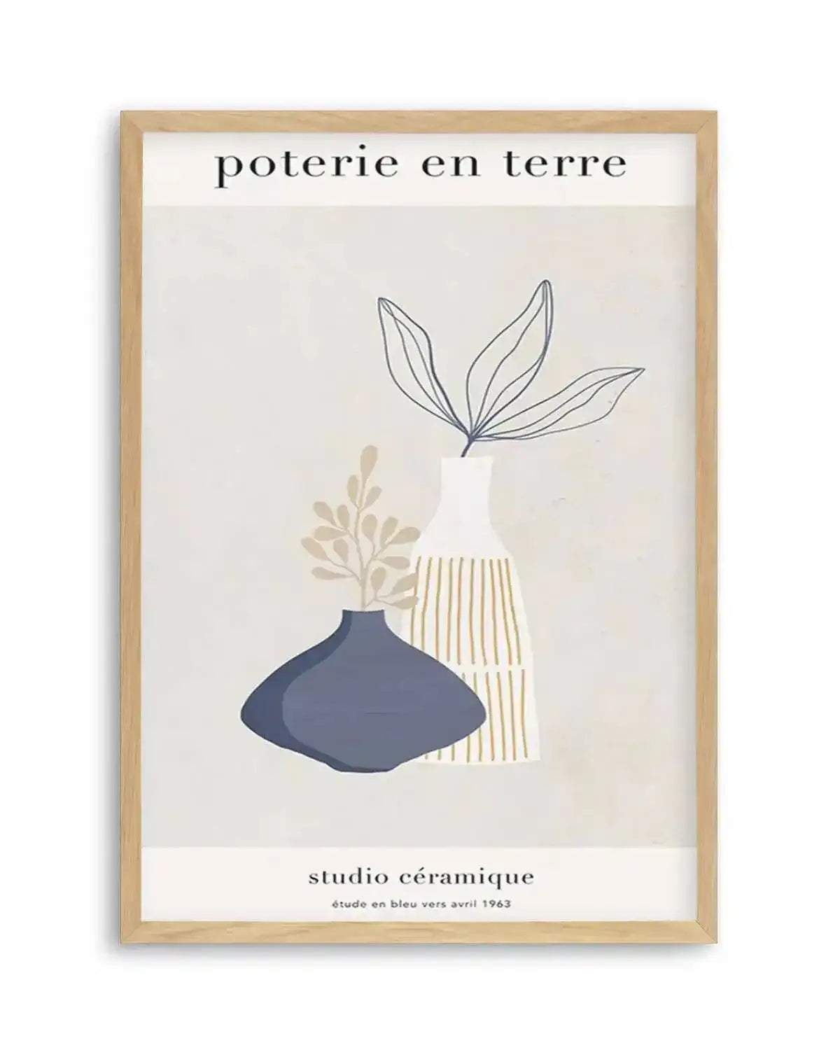 Poterie en Terre I Art Print from Olive et Oriel where you can shop wallpaper and artworks online