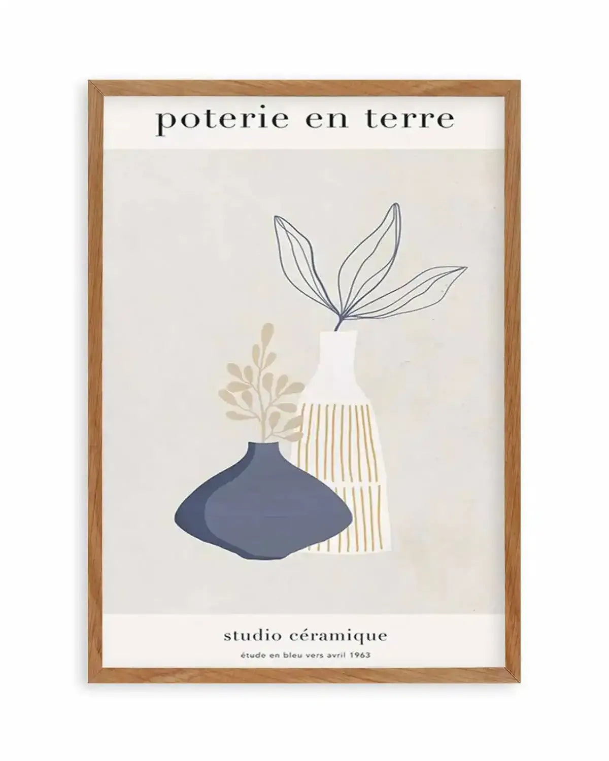 Poterie en Terre I Art Print from Olive et Oriel where you can shop wallpaper and artworks online