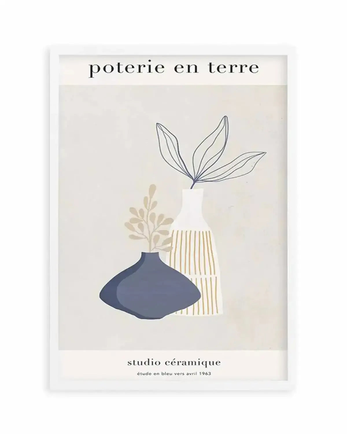 Poterie en Terre I Art Print from Olive et Oriel where you can shop wallpaper and artworks online