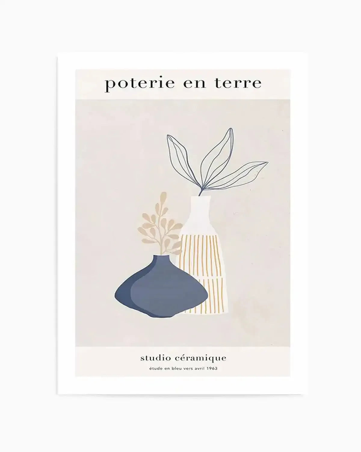 Poterie en Terre I Art Print from Olive et Oriel where you can shop wallpaper and artworks online