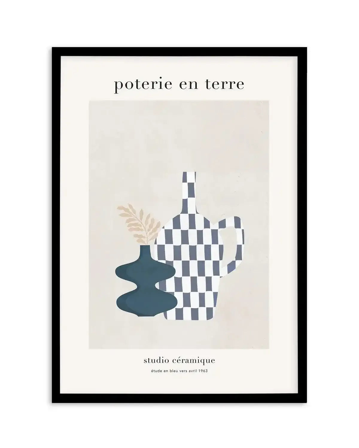 Poterie en Terre III Art Print-PRINT-Olive et Oriel-Olive et Oriel-A5 | 5.8" x 8.3" | 14.8 x 21cm-Black-With White Border-Buy-Australian-Art-Prints-Online-with-Olive-et-Oriel-Your-Artwork-Specialists-Austrailia-Decorate-With-Coastal-Photo-Wall-Art-Prints-From-Our-Beach-House-Artwork-Collection-Fine-Poster-and-Framed-Artwork