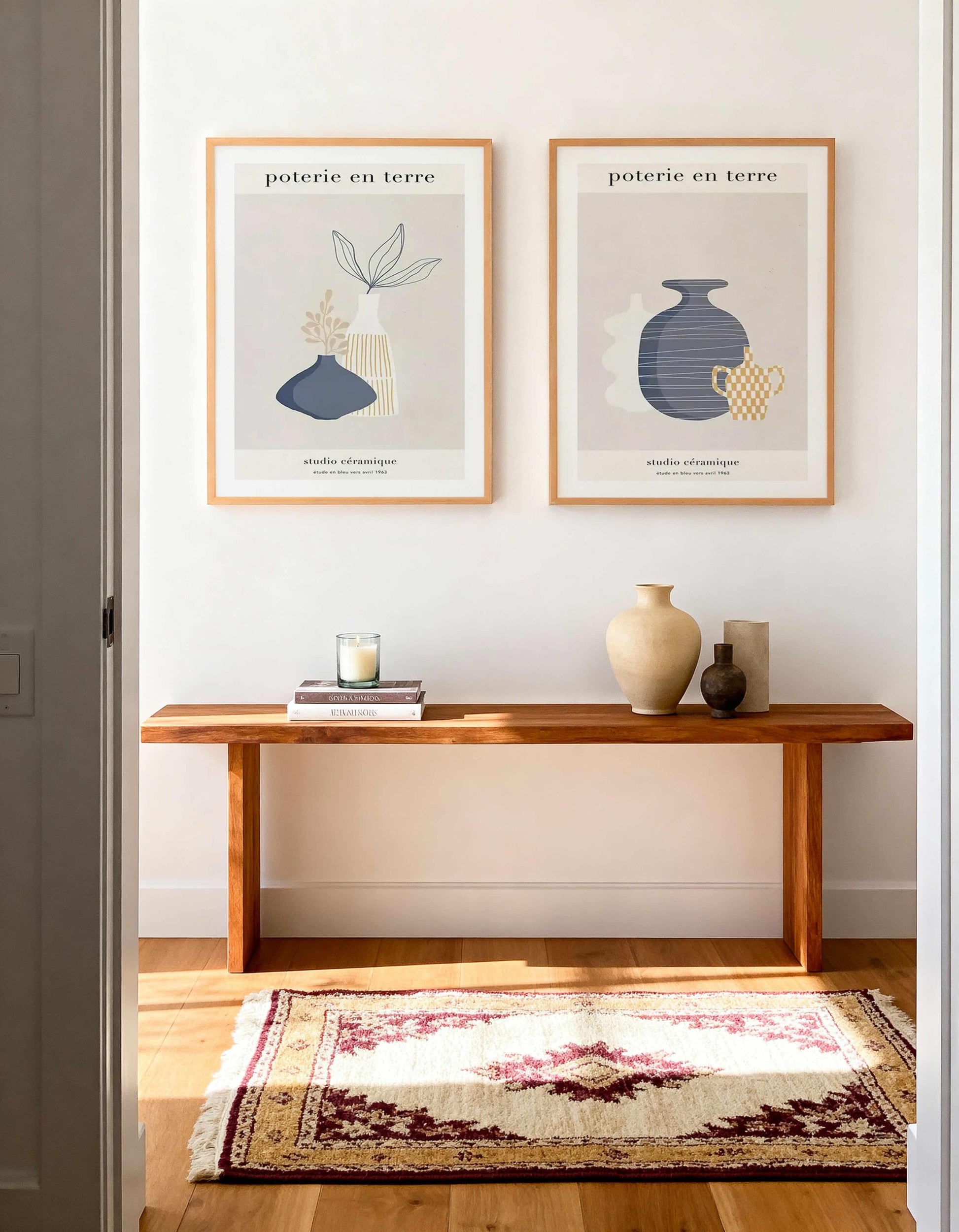Poterie en Terre I & II Art Print Set of 2 | Matching Wall Art from Olive et Oriel where you can shop wallpaper and artworks online