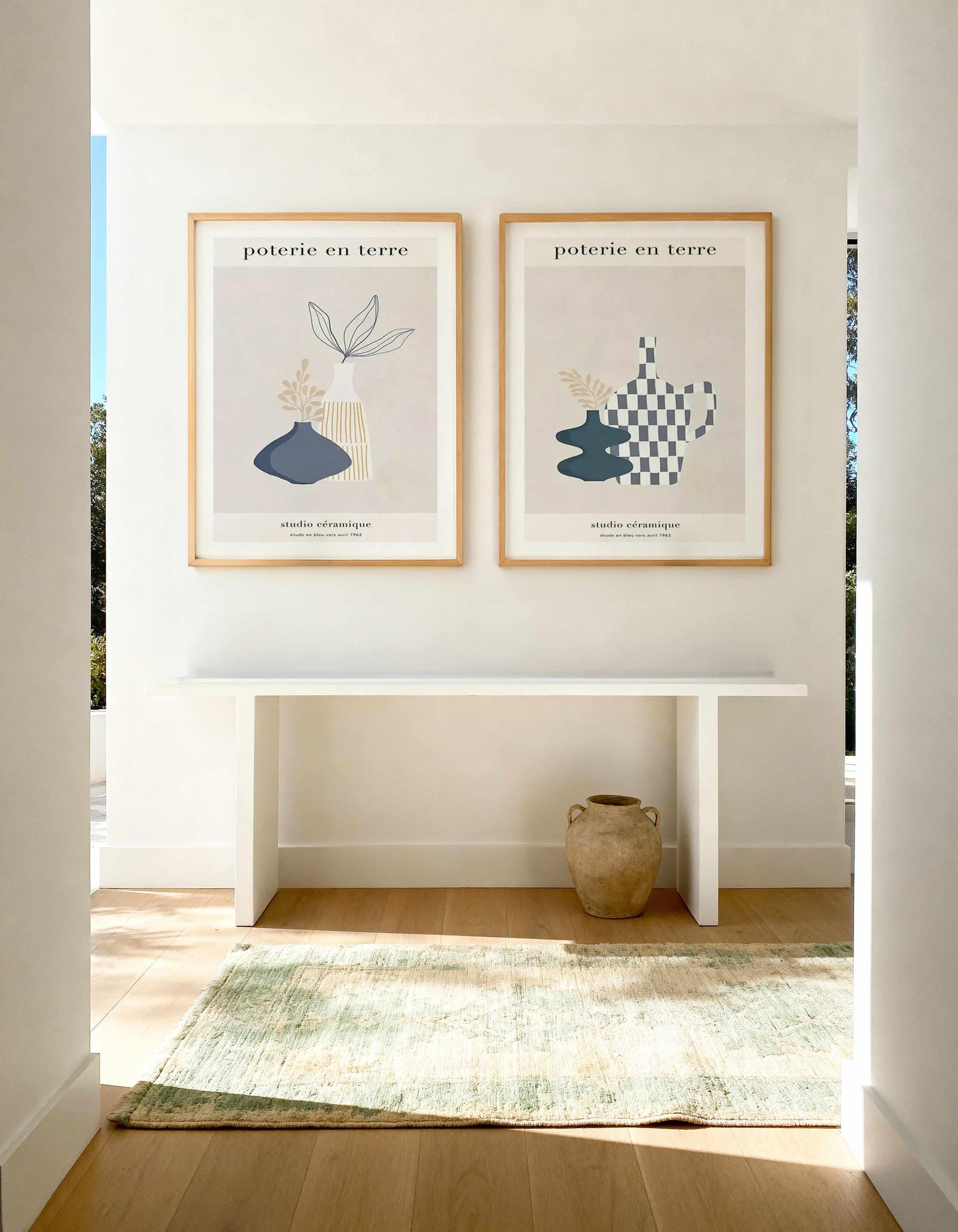 Poterie en Terre I & III Art Print Set of 2 | Matching Wall Art from Olive et Oriel where you can shop wallpaper and artworks online