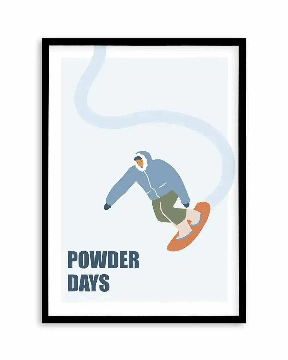 Powder Days Art Print from Olive et Oriel where you can shop wallpaper and artworks online
