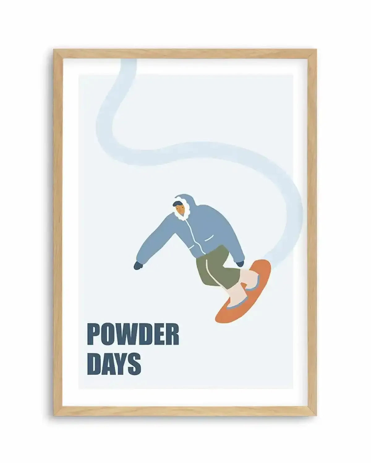 Powder Days Art Print from Olive et Oriel where you can shop wallpaper and artworks online