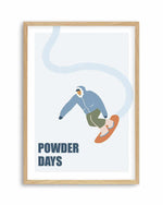 Powder Days Art Print