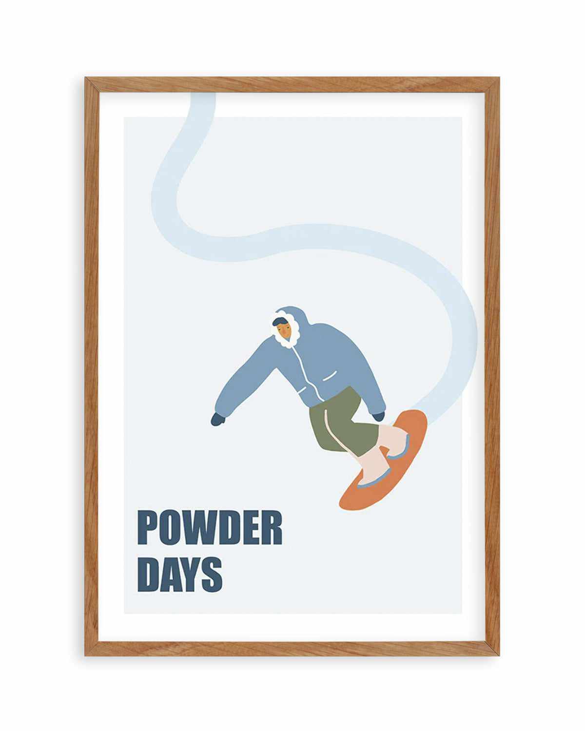 Powder Days Art Print