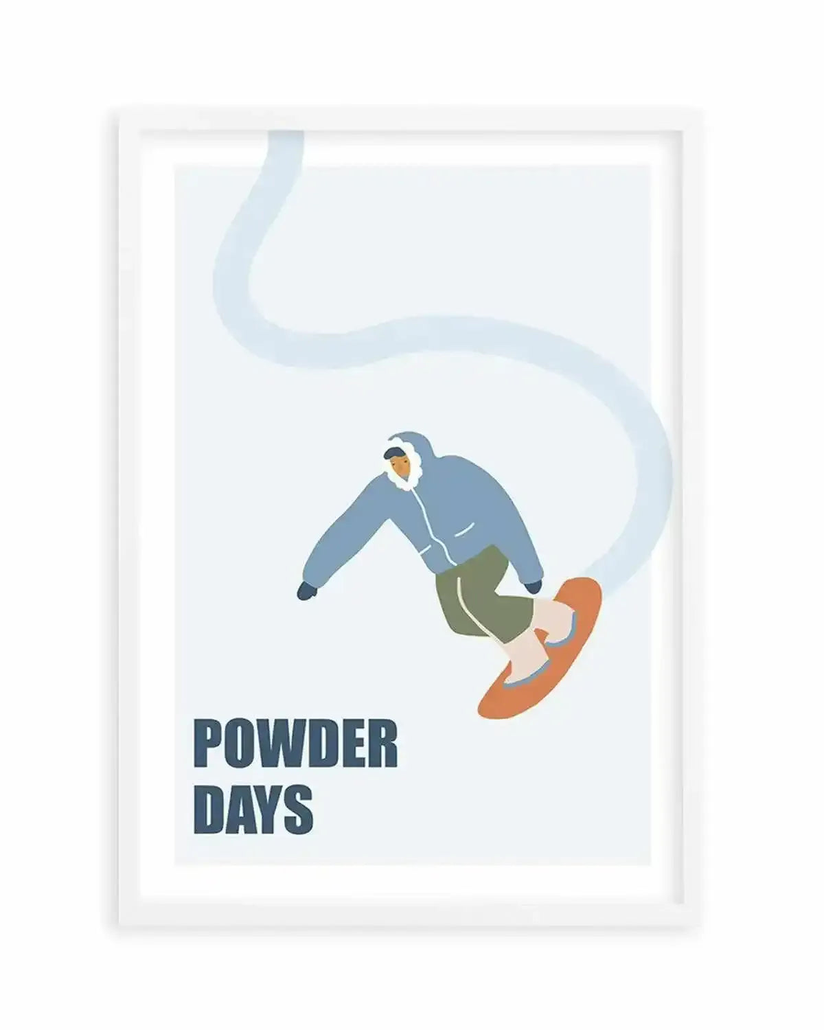Powder Days Art Print from Olive et Oriel where you can shop wallpaper and artworks online