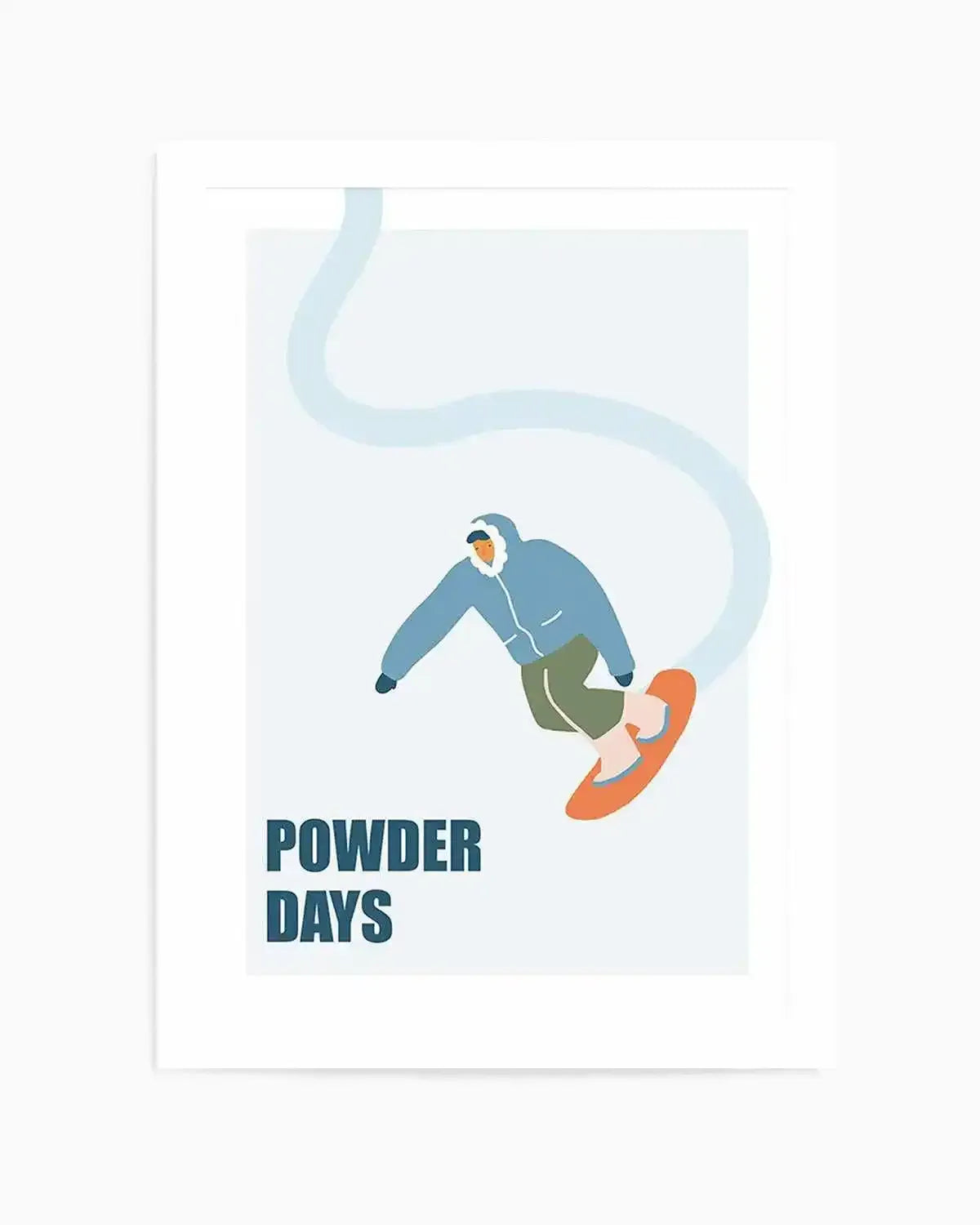 Powder Days Art Print from Olive et Oriel where you can shop wallpaper and artworks online