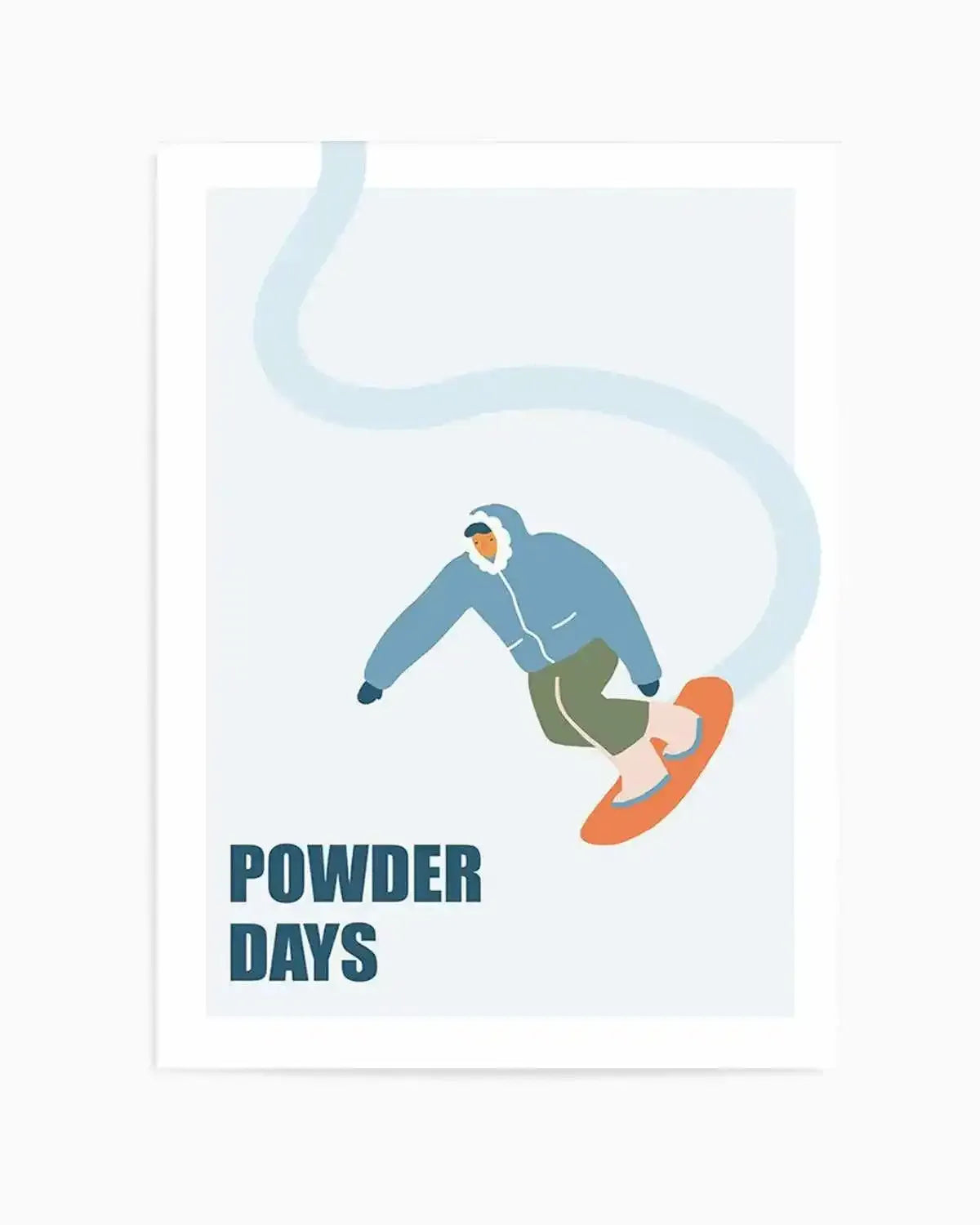 Powder Days Art Print from Olive et Oriel where you can shop wallpaper and artworks online