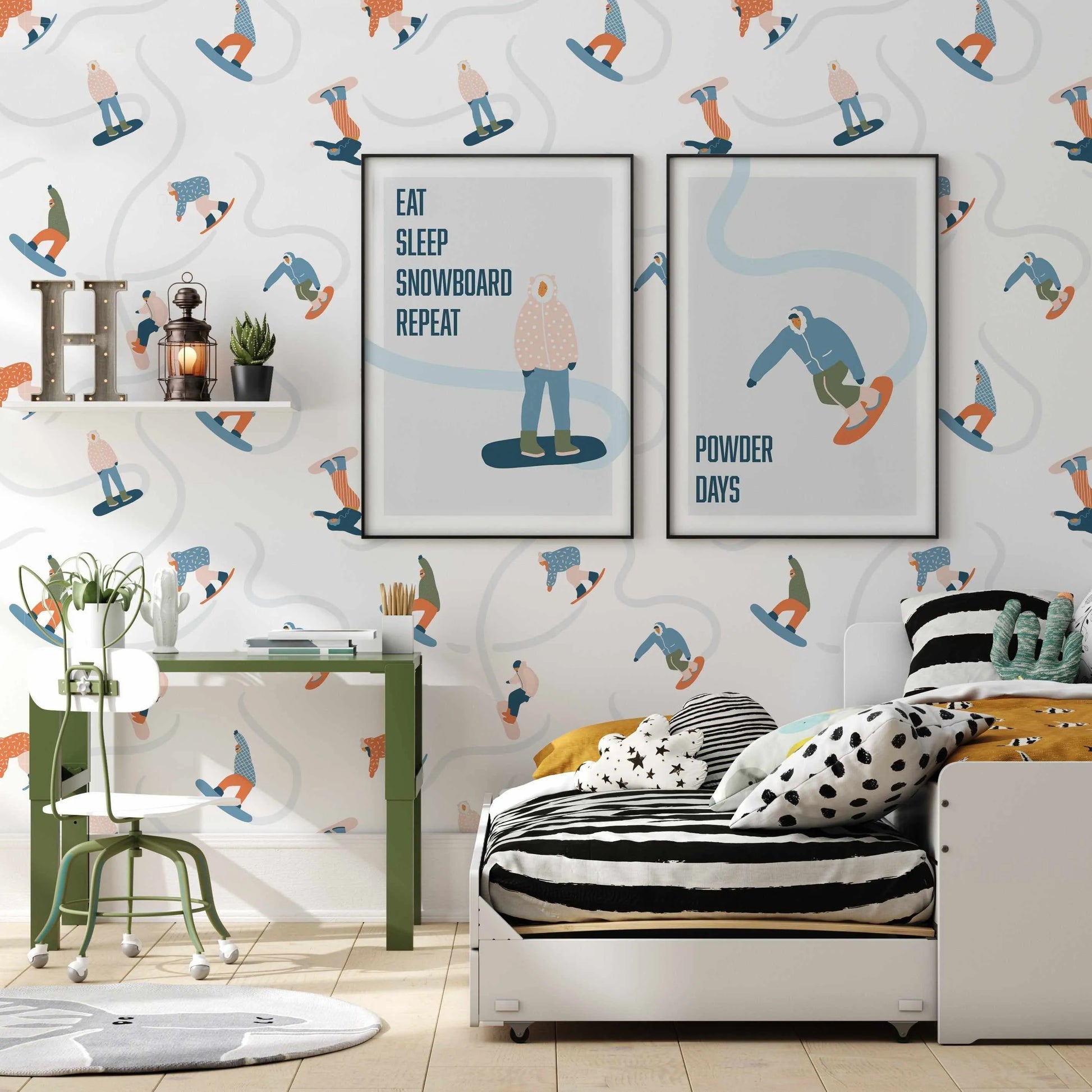 Powder Days Wallpaper-Wallpaper-Buy Kids Removable Wallpaper Online Our Custom Made Children√¢‚Ç¨‚Ñ¢s Wallpapers Are A Fun Way To Decorate And Enhance Boys Bedroom Decor And Girls Bedrooms They Are An Amazing Addition To Your Kids Bedroom Walls Our Collection of Kids Wallpaper Is Sure To Transform Your Kids Rooms Interior Style From Pink Wallpaper To Dinosaur Wallpaper Even Marble Wallpapers For Teen Boys Shop Peel And Stick Wallpaper Online Today With Olive et Oriel