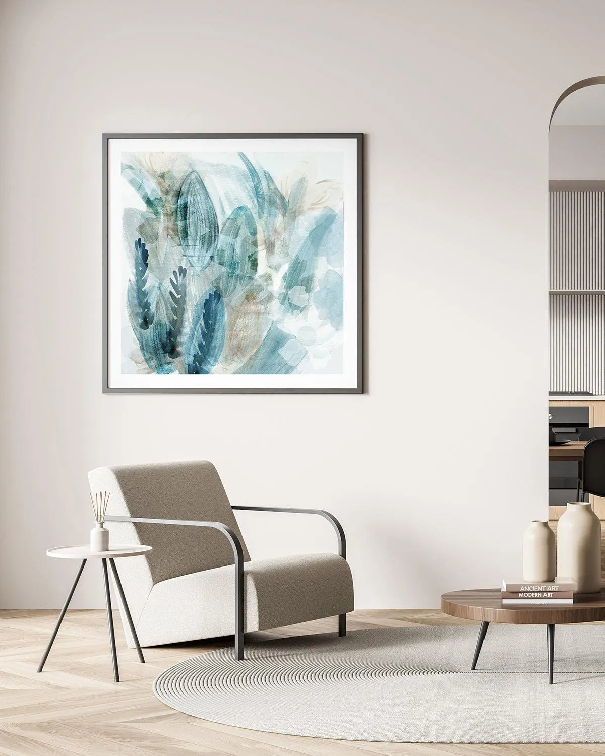 Powder Flowers I Art Print from Olive et Oriel where you can shop wallpaper and artworks online