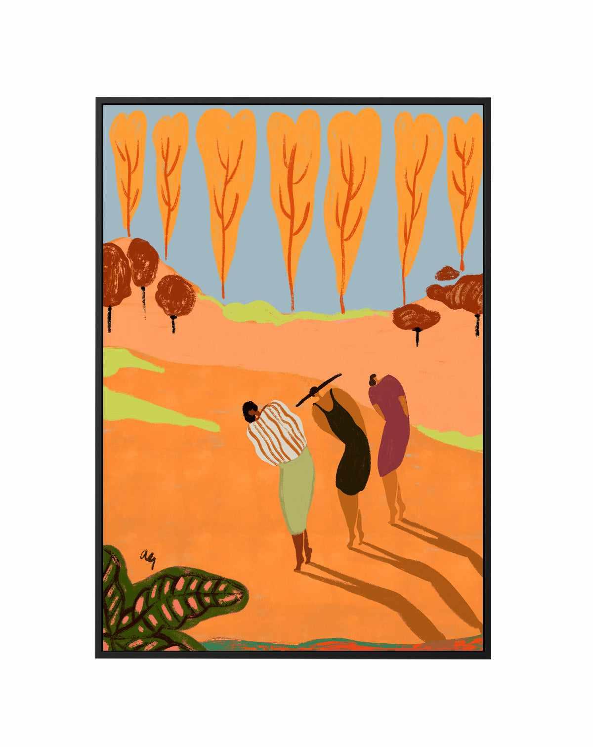 Power of 3 by Arty Guava | Framed Canvas Art Print from Olive et Oriel where you can shop wallpaper and artworks online