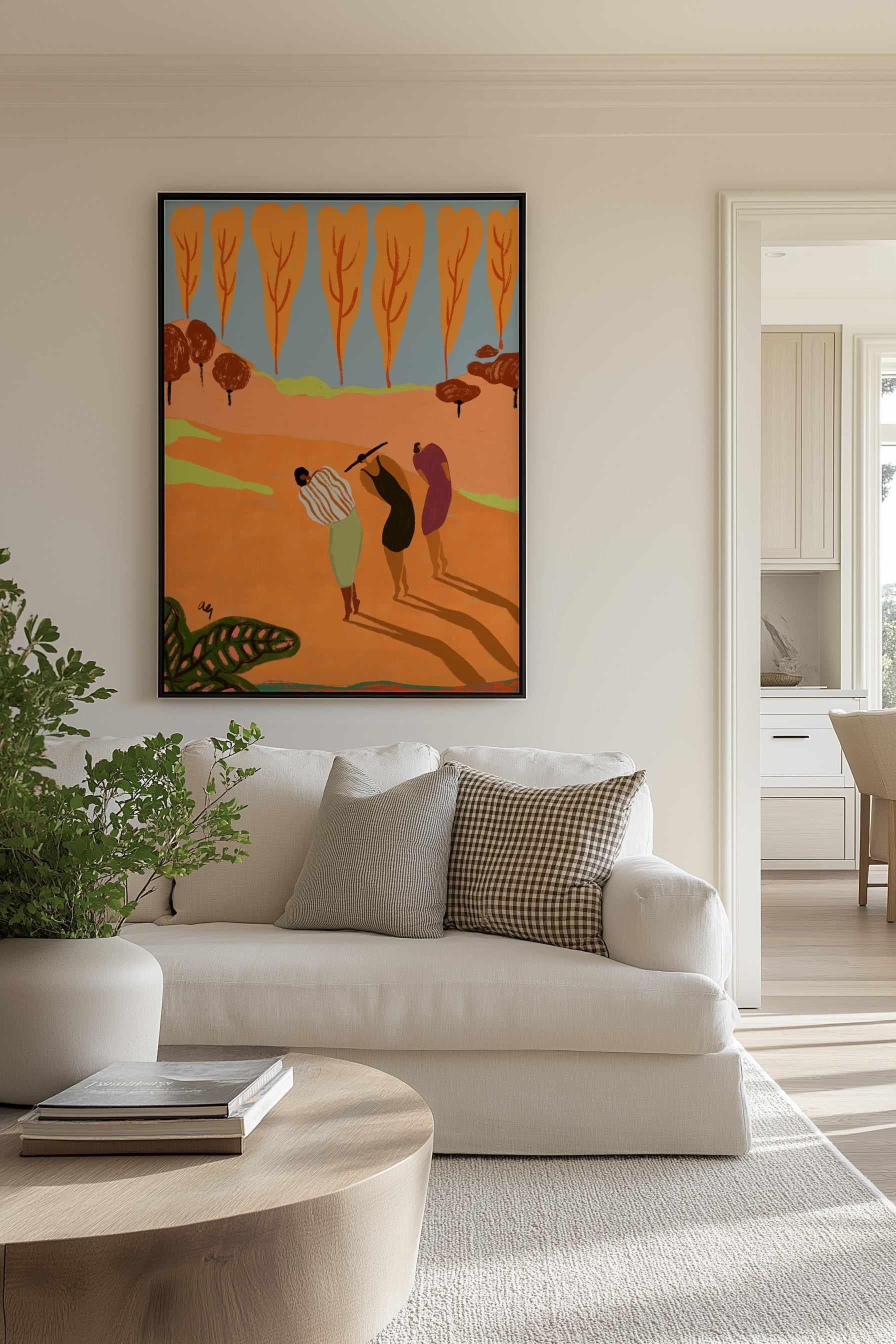 Power of 3 by Arty Guava | Framed Canvas Art Print from Olive et Oriel where you can shop wallpaper and artworks online