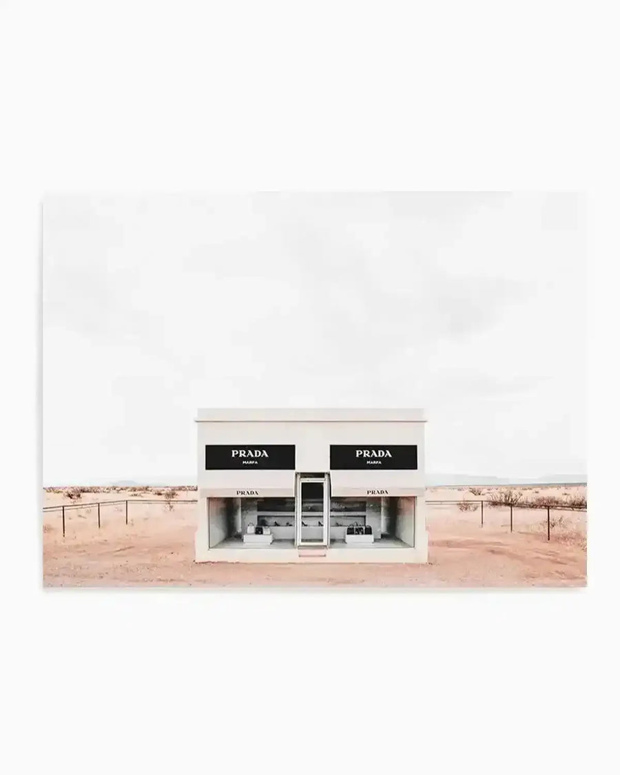 Prada Marfa | Texas Art Print from Olive et Oriel where you can shop wallpaper and artworks online