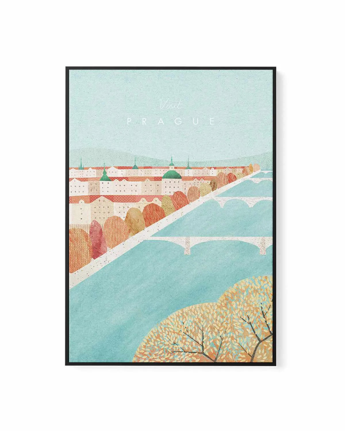 Prague by Henry Rivers | Framed Canvas Art Print from Olive et Oriel where you can shop wallpaper and artworks online