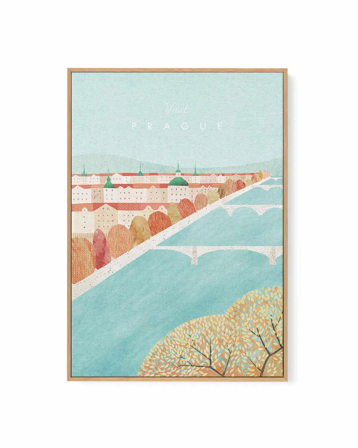 Prague by Henry Rivers | Framed Canvas Art Print from Olive et Oriel where you can shop wallpaper and artworks online
