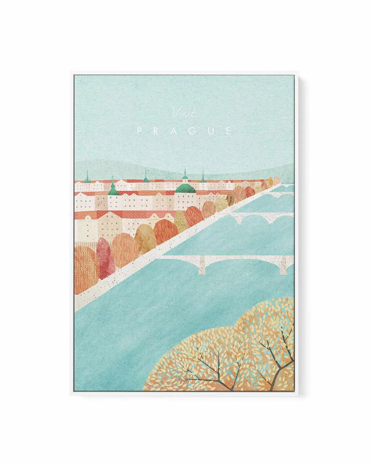 Prague by Henry Rivers | Framed Canvas Art Print from Olive et Oriel where you can shop wallpaper and artworks online