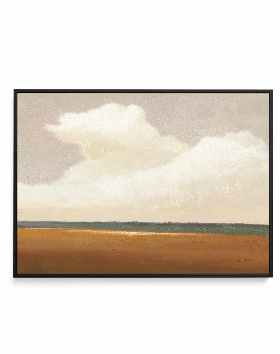 Prairie Summer Terracotta | Framed Canvas Art Print