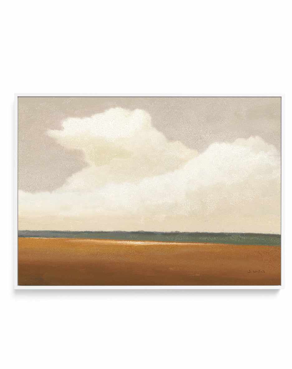 Prairie Summer Terracotta | Framed Canvas Art Print