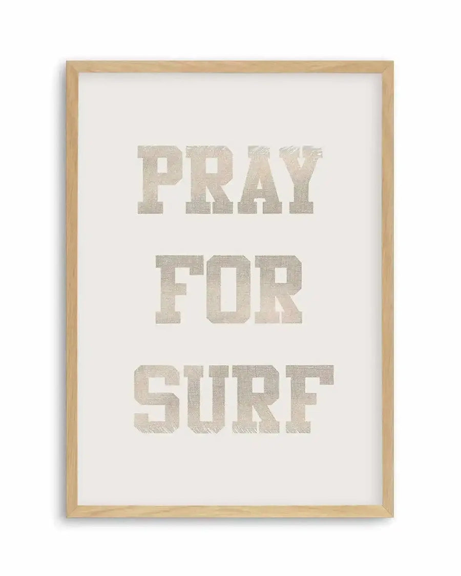 Pray for Surf Art Print from Olive et Oriel where you can shop wallpaper and artworks online
