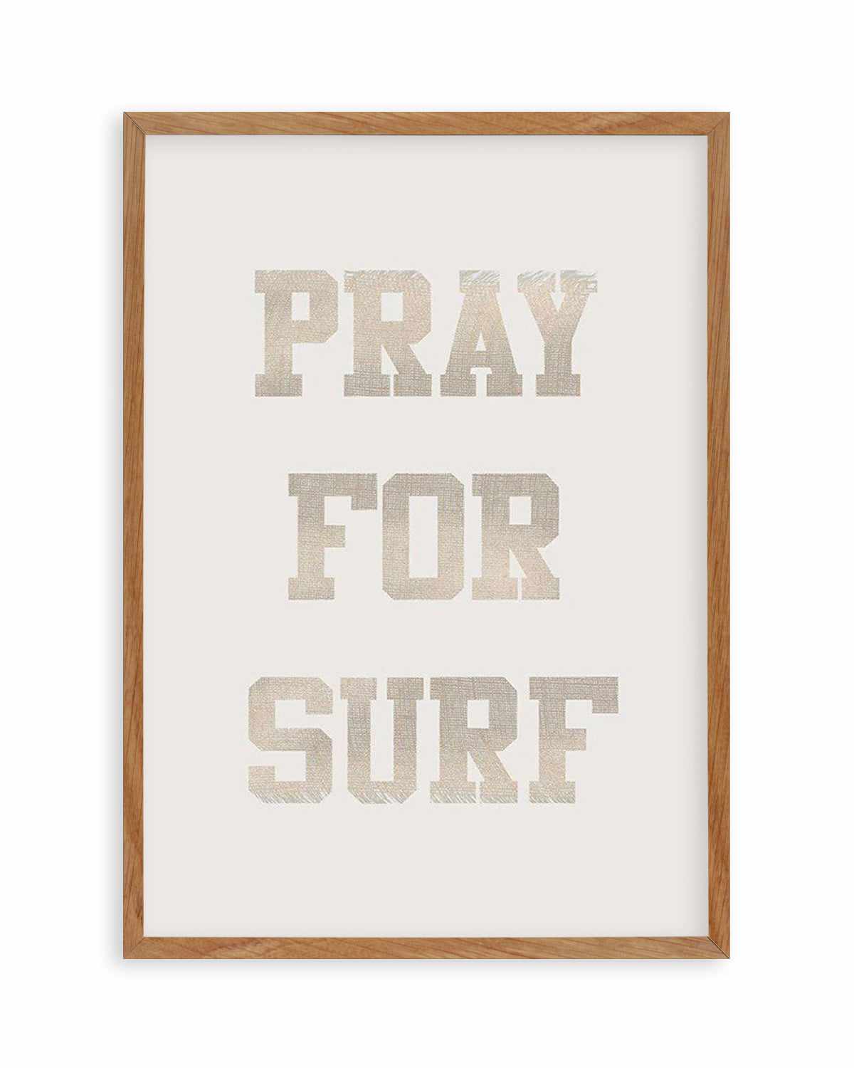 Pray for Surf Art Print