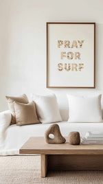 Pray for Surf | Pastel Vintage Art Print