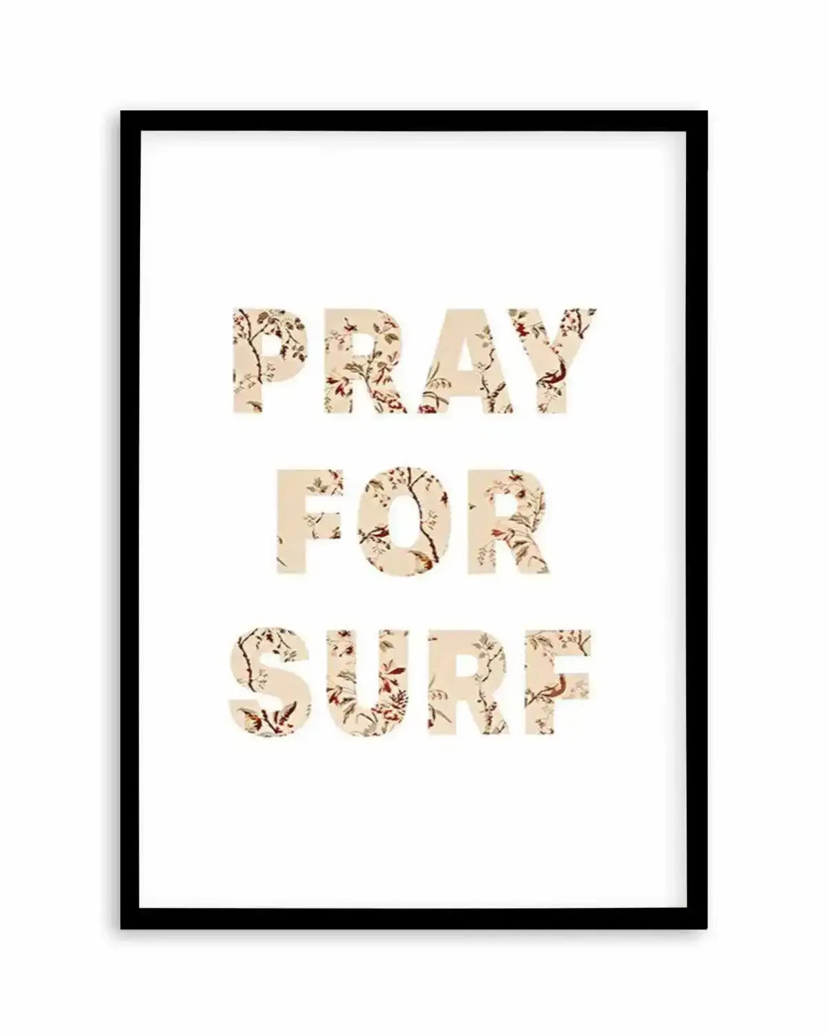 Pray for Surf | Pastel Vintage Art Print from Olive et Oriel where you can shop wallpaper and artworks online