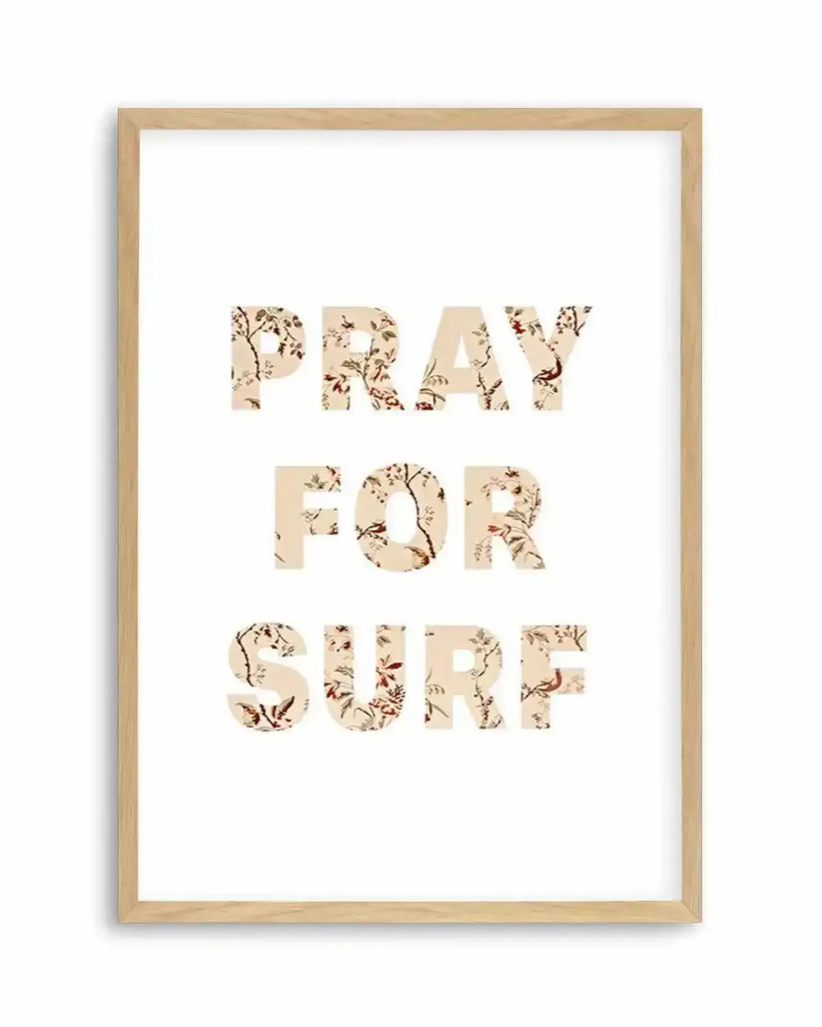 Pray for Surf | Pastel Vintage Art Print from Olive et Oriel where you can shop wallpaper and artworks online