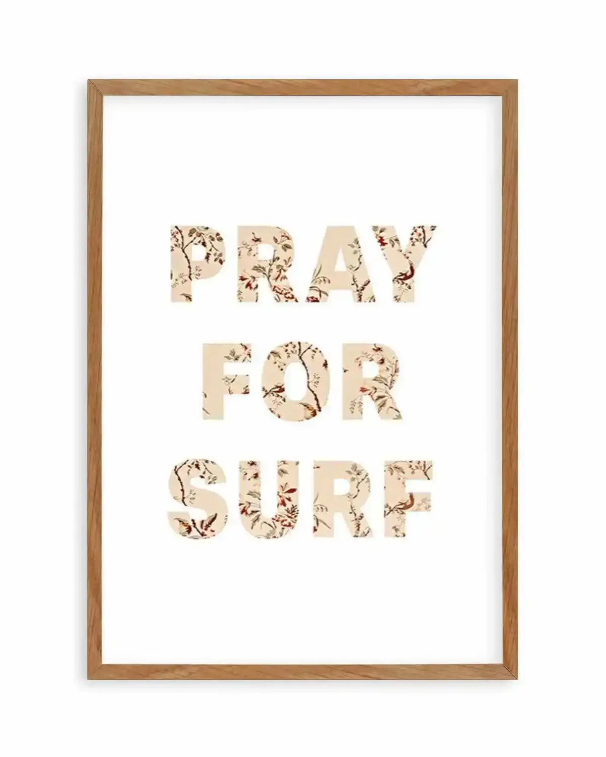 Pray for Surf | Pastel Vintage Art Print from Olive et Oriel where you can shop wallpaper and artworks online