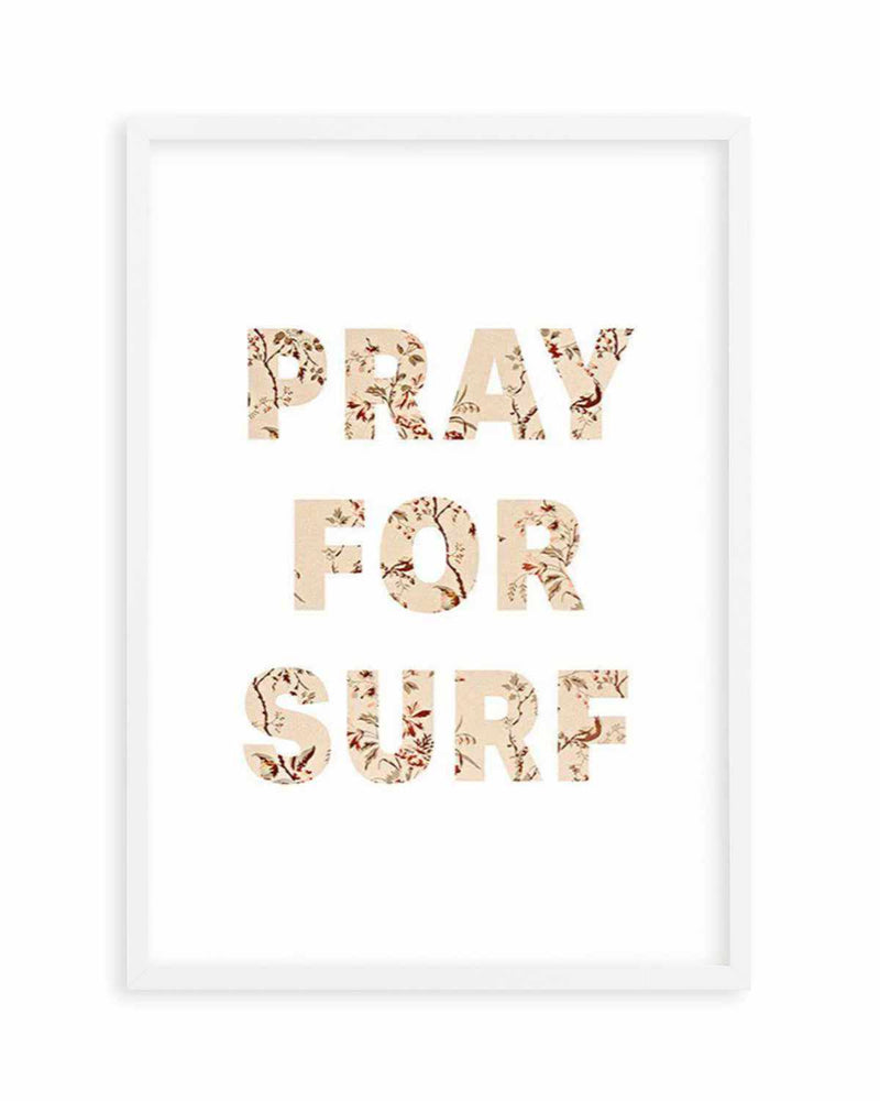 Pray for Surf | Pastel Vintage Art Print