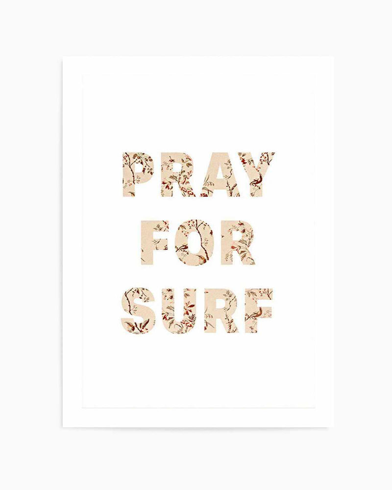 Pray for Surf | Pastel Vintage Art Print