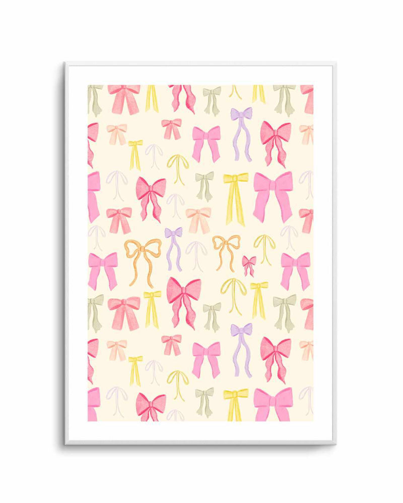 Preppy Bows | Art Print from Olive et Oriel where you can shop wallpaper and artworks online