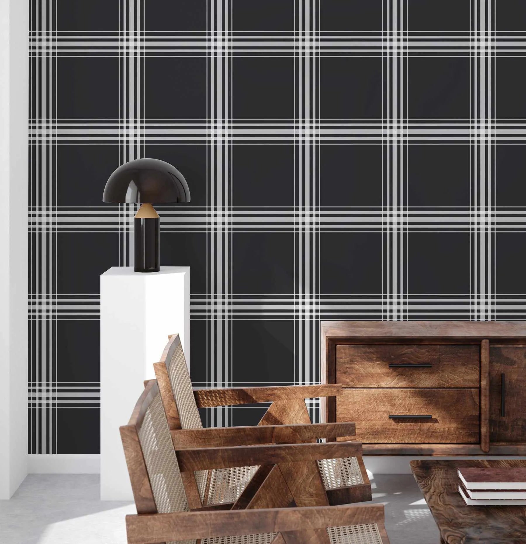 Preppy Plaid Wallpaper-Wallpaper-Buy-Australian-Removable-Wallpaper-In-Gingham-Wallpaper-Peel-And-Stick-Wallpaper-Online-At-Olive-et-Oriel-Shop-Plaid-&-Check-Style-Wall-Papers-Decorate-Your-Bedroom-Living-Room-Kids-Room-or-Commercial-Interior