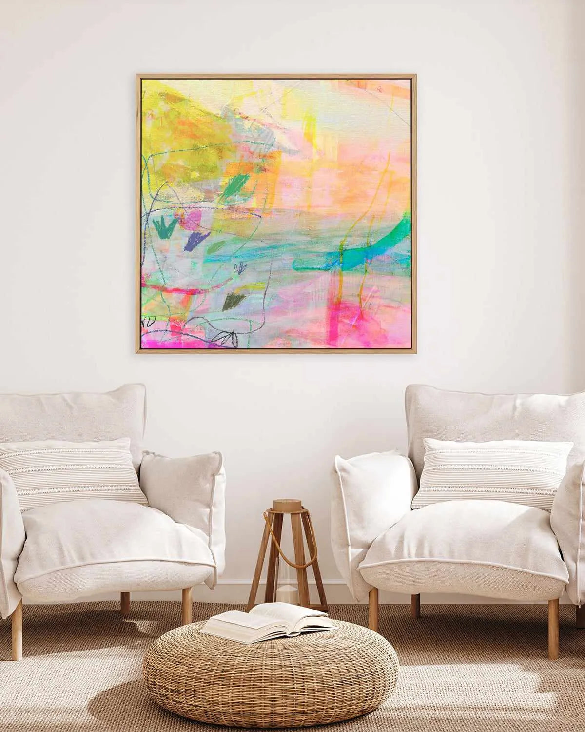 Presence by Antonia Tzenova | Framed Canvas Art Print from Olive et Oriel where you can shop wallpaper and artworks online