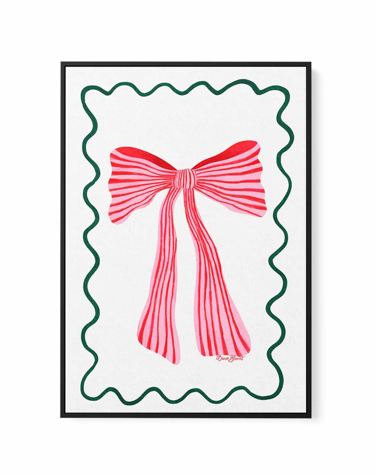 Pretty Ribbon by Baroo Bloom | Framed Canvas Art Print from Olive et Oriel where you can shop wallpaper and artworks online