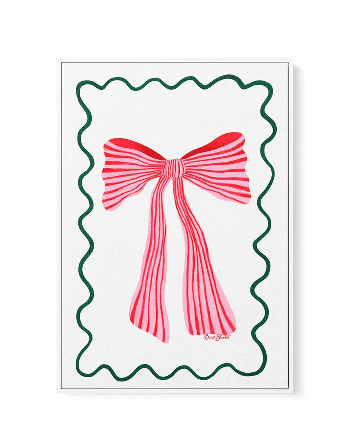 Pretty Ribbon by Baroo Bloom | Framed Canvas Art Print from Olive et Oriel where you can shop wallpaper and artworks online