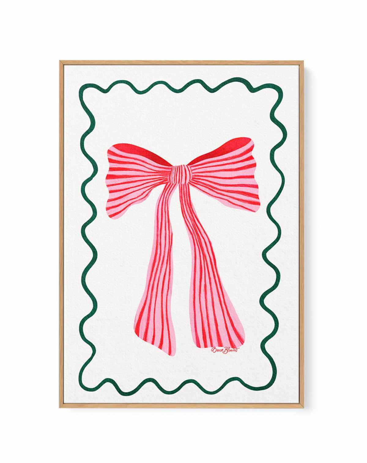 Pretty Ribbon by Baroo Bloom | Framed Canvas Art Print from Olive et Oriel where you can shop wallpaper and artworks online