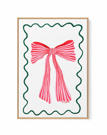 Pretty Ribbon by Baroo Bloom | Framed Canvas Art Print from Olive et Oriel where you can shop wallpaper and artworks online
