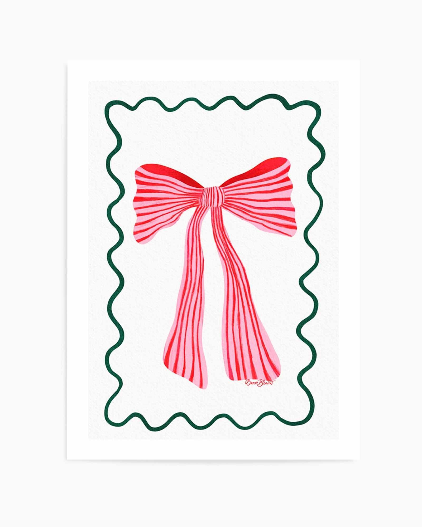 Pretty Ribbon by Baroo Bloom | Art Print from Olive et Oriel where you can shop wallpaper and artworks online