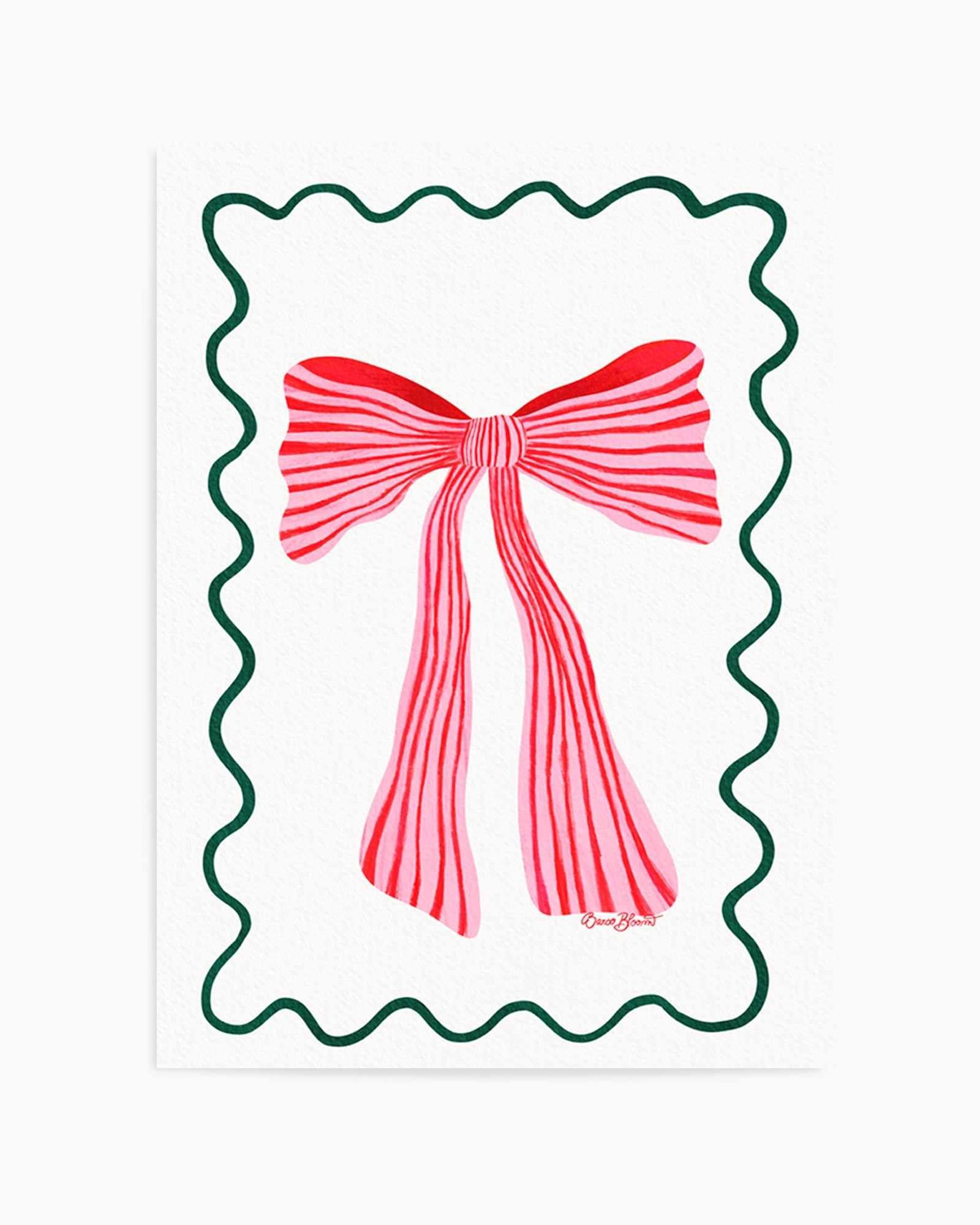 Pretty Ribbon by Baroo Bloom | Art Print from Olive et Oriel where you can shop wallpaper and artworks online