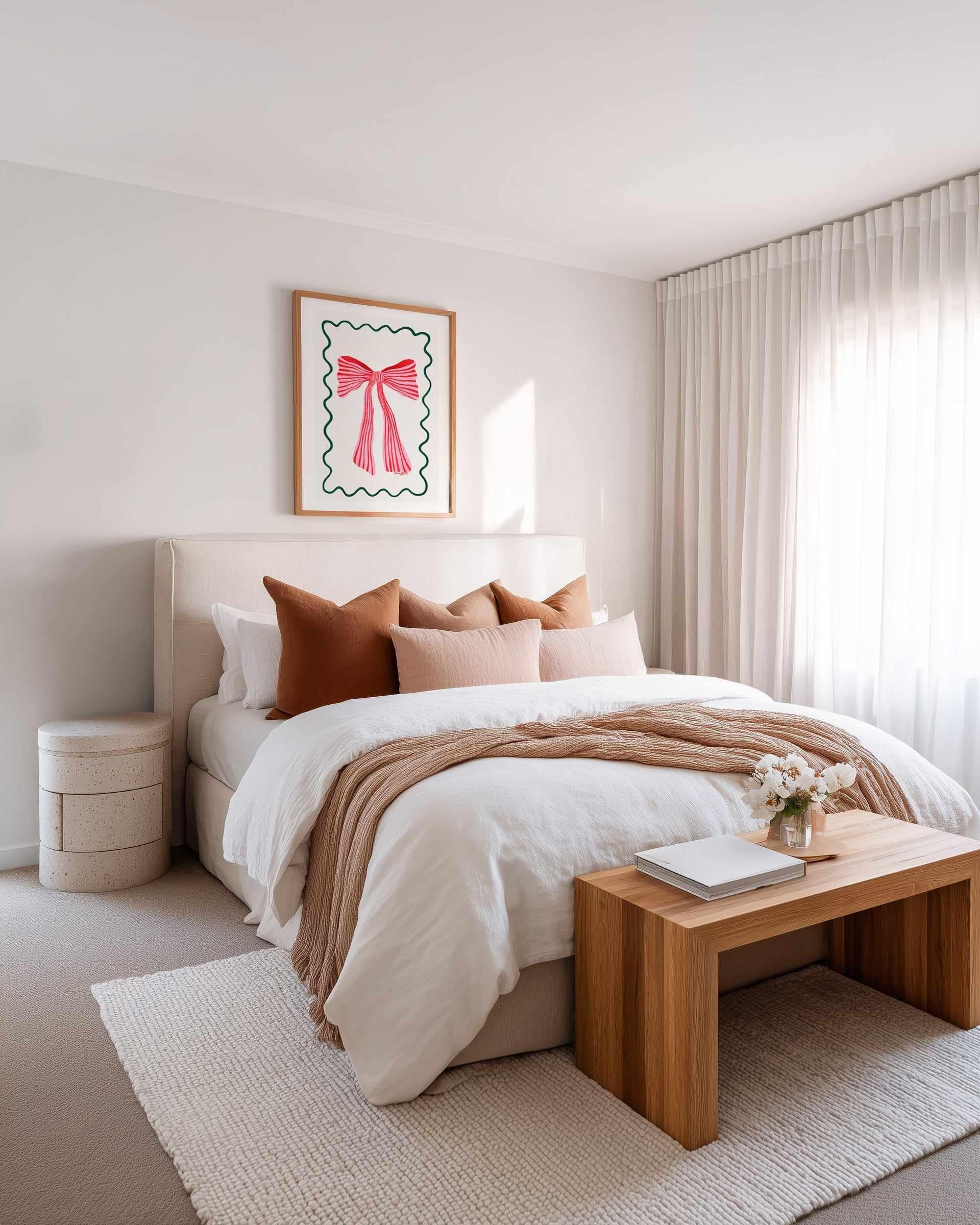 Pretty Ribbon by Baroo Bloom | Art Print from Olive et Oriel where you can shop wallpaper and artworks online