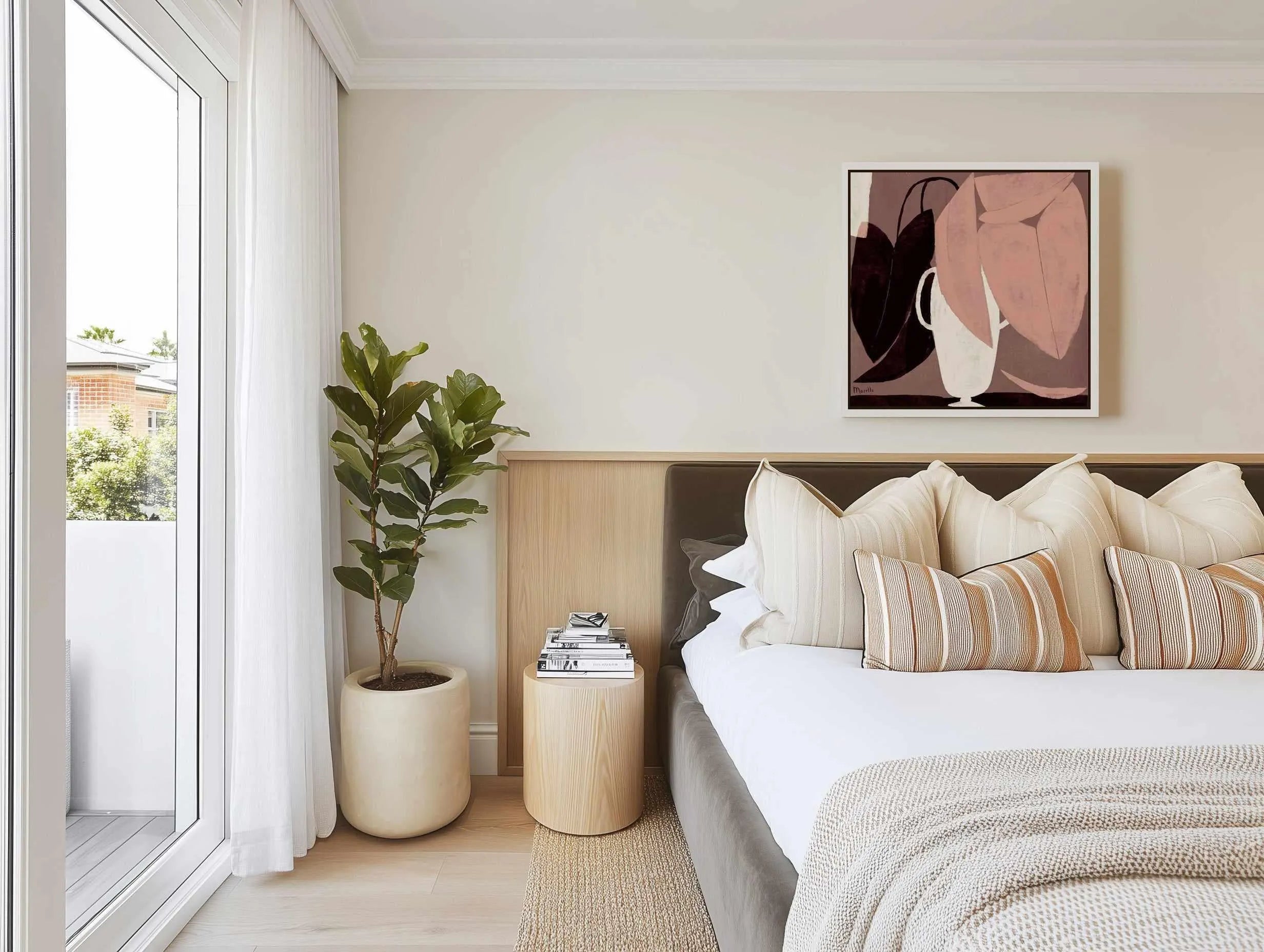 Pretty in Pink by Marco Marella | Framed Canvas Art Print from Olive et Oriel where you can shop wallpaper and artworks online