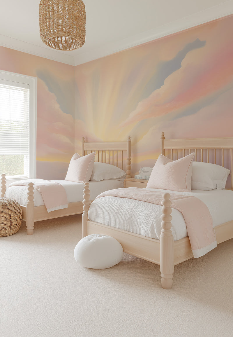 Rainbow Skies Wallpaper Mural