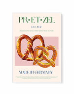 Pretzel Print By By Nazma Khokbar | Framed Canvas Art Print