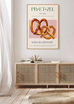 Pretzel Print By By Nazma Khokbar | Framed Canvas Art Print