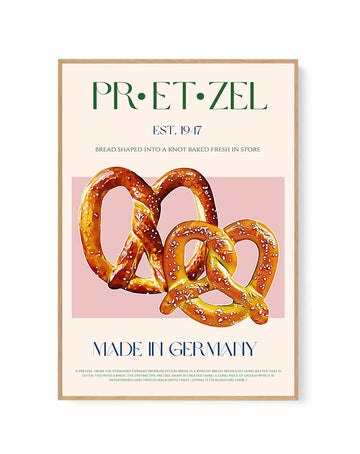 Pretzel Print By By Nazma Khokbar | Framed Canvas Art Print from Olive et Oriel where you can shop wallpaper and artworks online